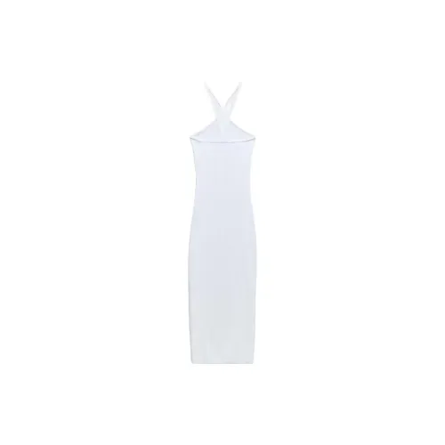 ZARA Sleeveless Dresses Women's Frosted White