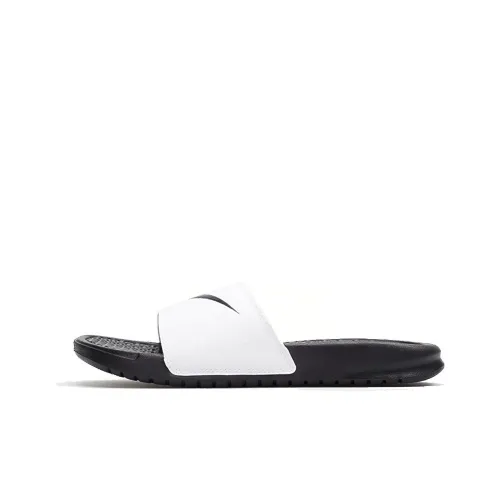 Nike Women's Benassi Swoosh Slide Slippers Women's Black/White