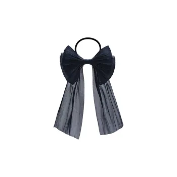 ROYALSASA Rubber Band Silk Chiffon Hair Tie Women's