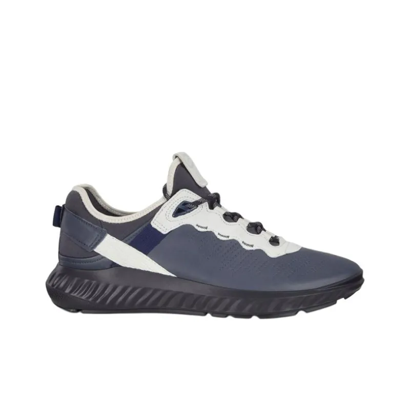 Ecco Low Top Casual Shoes Men's Gray Blue-1