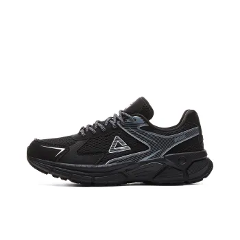 PEAK Cushioning Anti Slip And Wear Resistant Breathable Rebound Low Top Running Shoes Women's Black Dove Gray