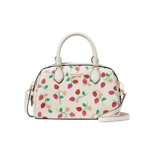 Kate Spade Cross-Patterned PVC Shoulder Bag Crossbody Bag Handbag Women's Cream