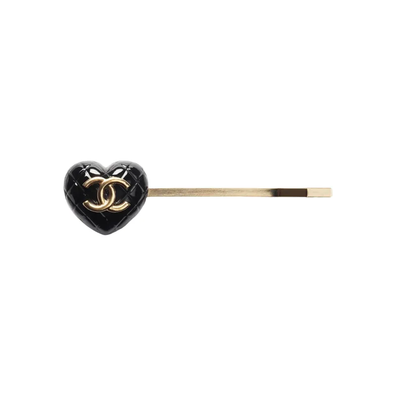 CHANEL Hair Clip Women's Black/Gold-0