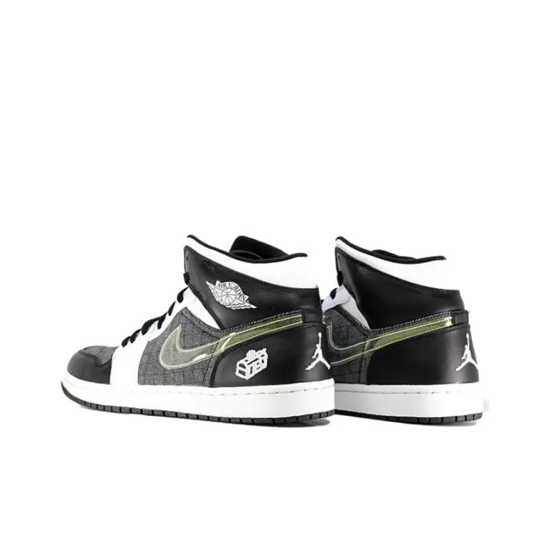 Jordan 1 Retro Father's Day Black White-3