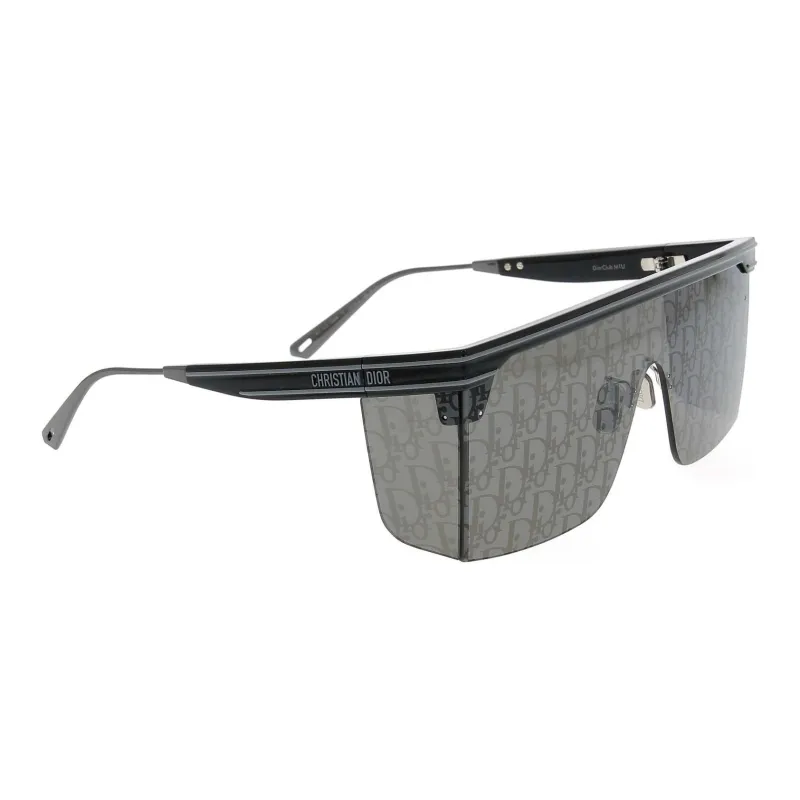 DIOR Irregular Shape Sunglasses Women's Black-1