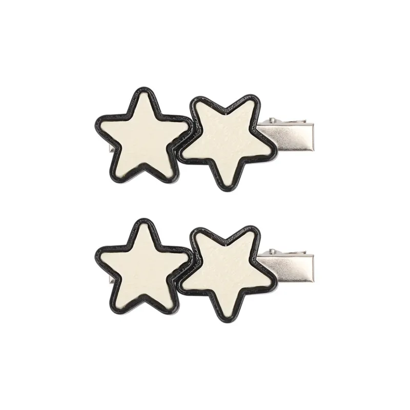 MACE MAVA Hair Clips Women's Black White-4
