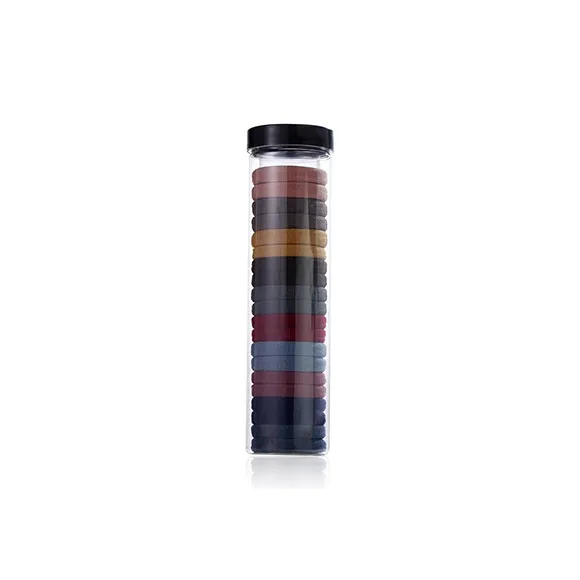 Yiru Rubber Band Hair Tie Korean Style Women's Black-5