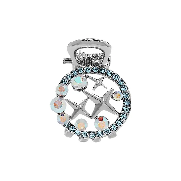 ROYALSASA Alloy, Faux Crystal Hair Clips Women's-0