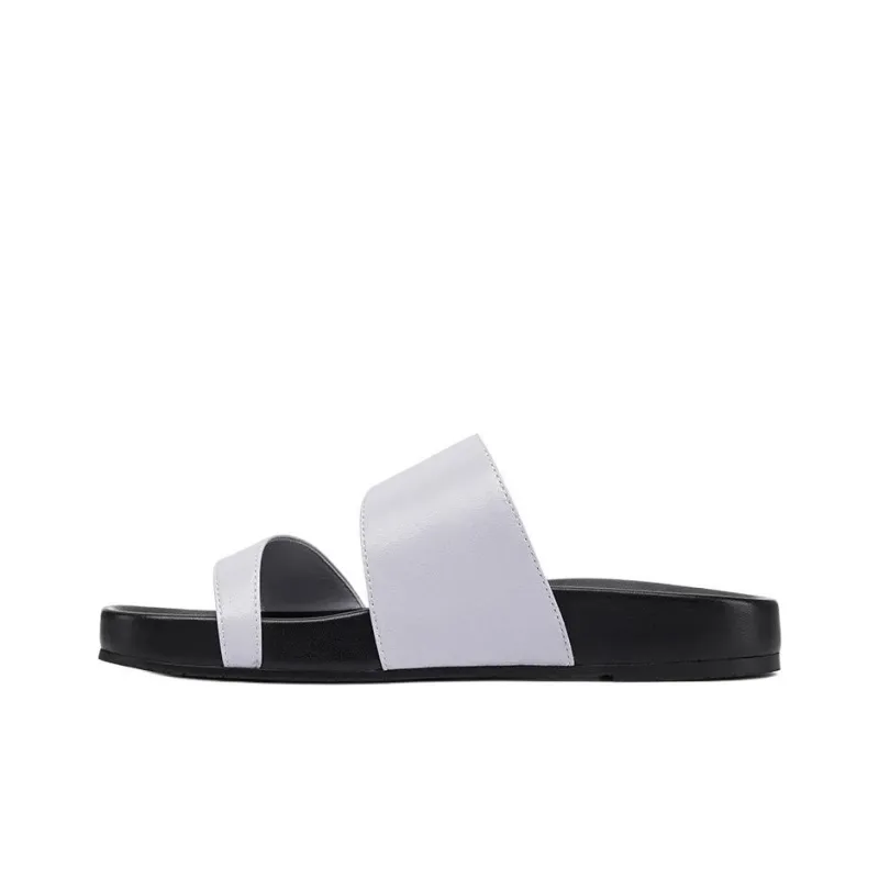 Stuart Weitzman/SW Quiet Slide Slippers Women's Mist Gray-0