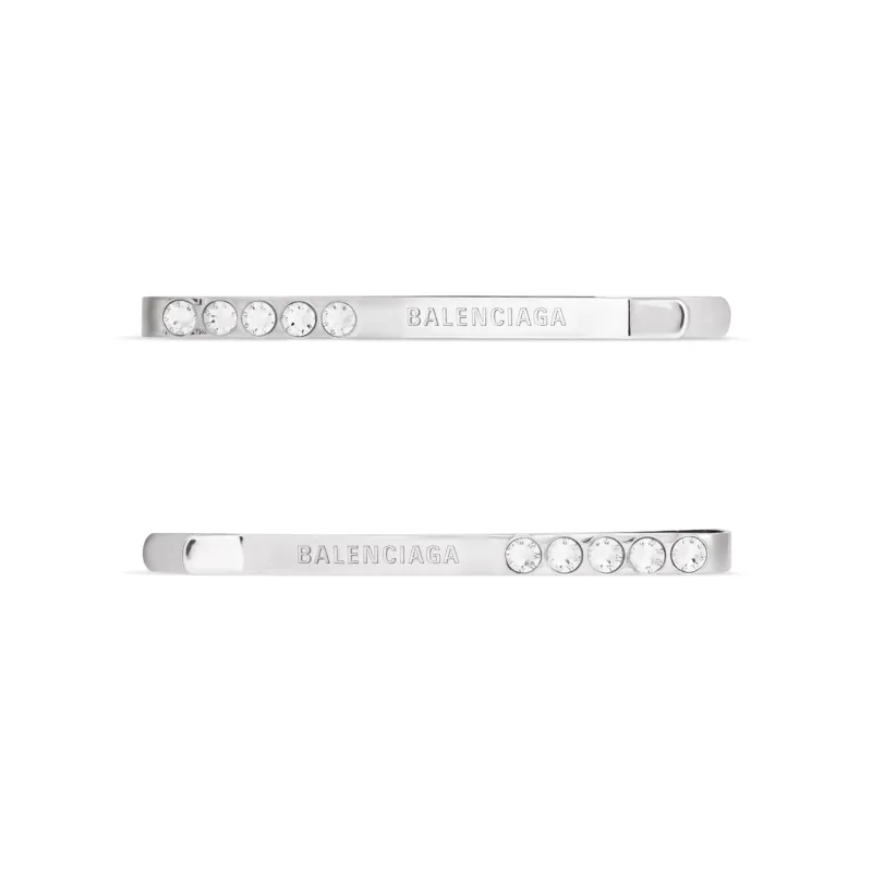 Balenciaga Hair Clips Women's Silver-0