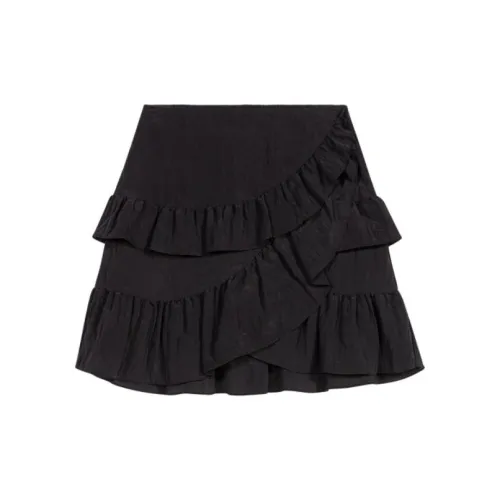 Maje Ruffled-trim Tiered Mini Skirt