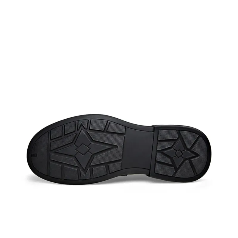 Romon Dress Shoes Men Low Top Black, Brown-4