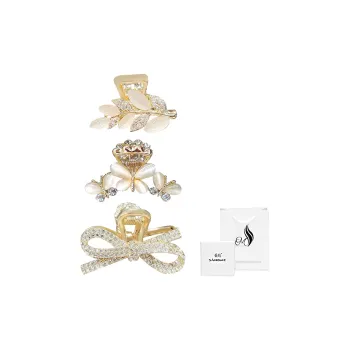 SENDME Hair Clips Women's Cute Small Hair Claw Clip Three Piece Set