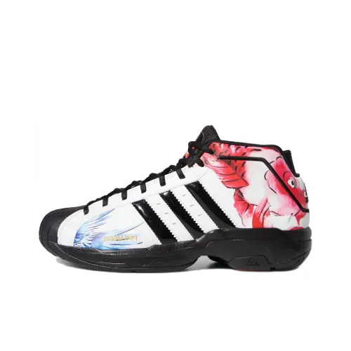 Adidas PRO Model 2G Basketball Shoes Men Low-Top White/Red/Blue/Black