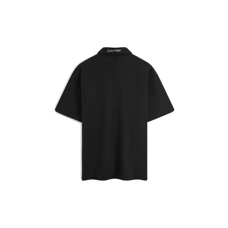 CALVIN KLEIN Polo Shirt Men's Space Black-1