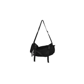 ALNI BITTON Nylon Shoulder Bag, Crossbody Bag Regular Unisex Black/White & Black/Blue