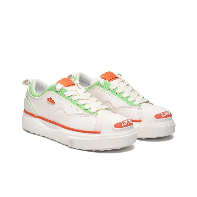 UNNAMED FORCES Canvas Shoes Unisex Low Top White/Green-3