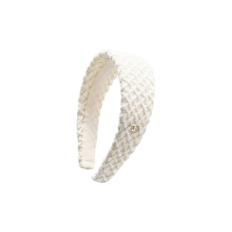 CHANEL Headbands Women's White-0