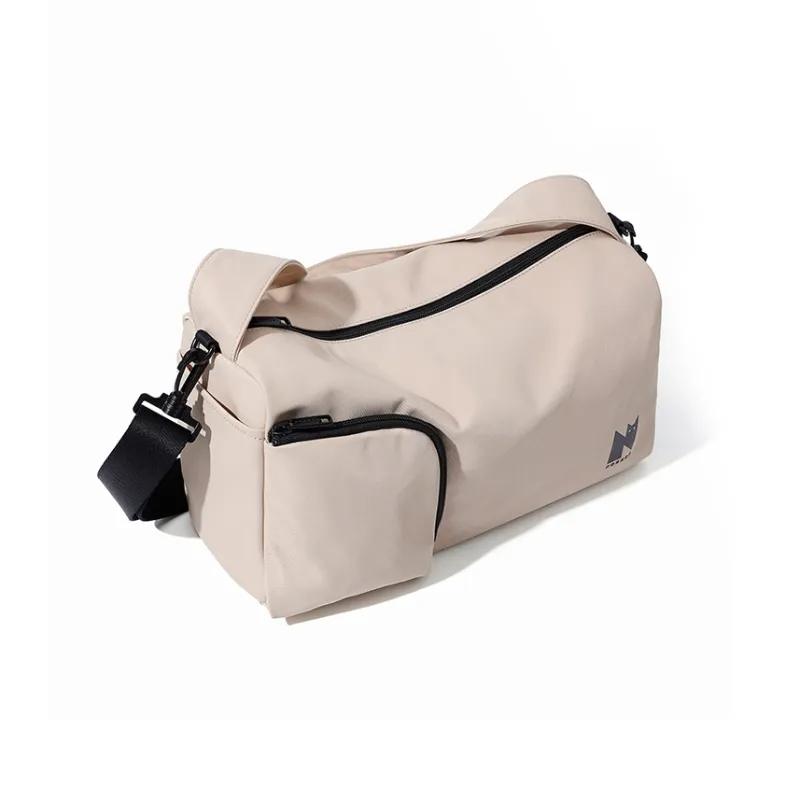 NOXXON Nylon Gym Bag Medium Size Unisex Khaki-3