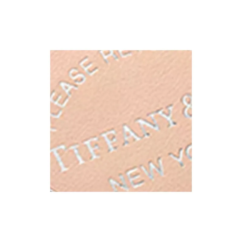 TIFFANY & CO. Leather Keychain Bag Accessory Women's Peach Pink-2