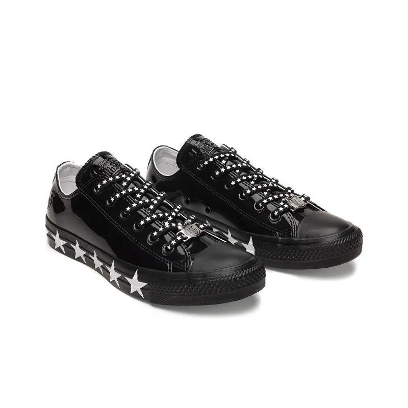 Converse Chuck Taylor All Star Ox Miley Cyrus Black White Stars Women's-2