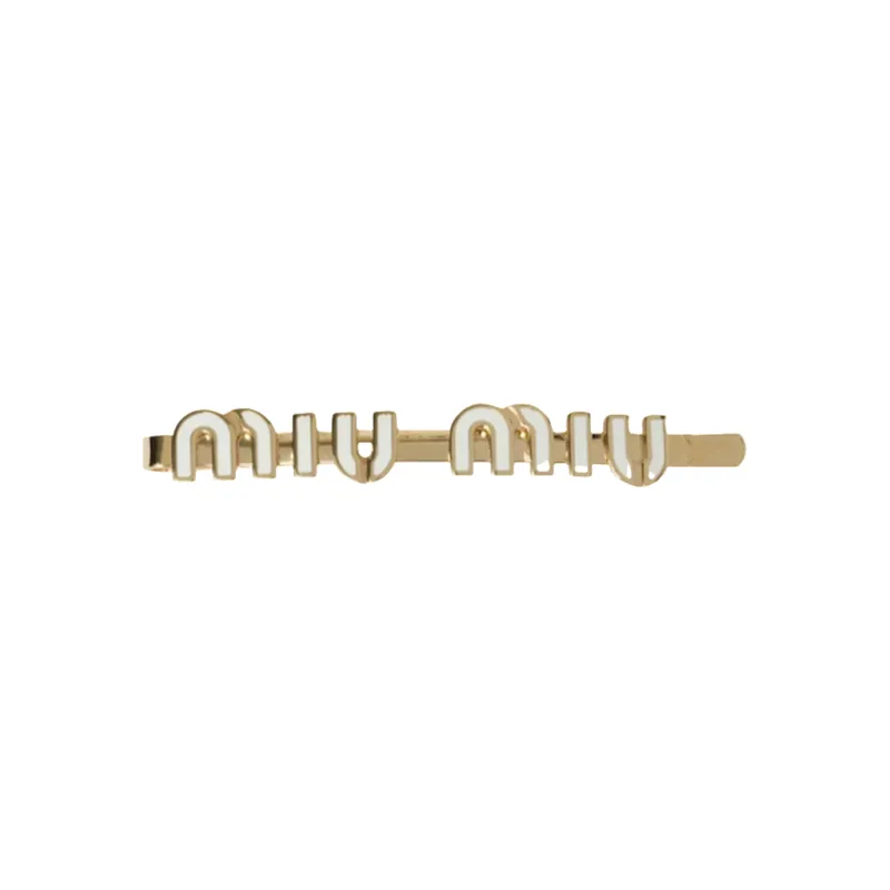MIU MIU Logo lettering Hairclip-0