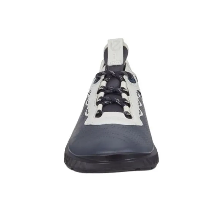 Ecco Low Top Casual Shoes Men's Gray Blue-3