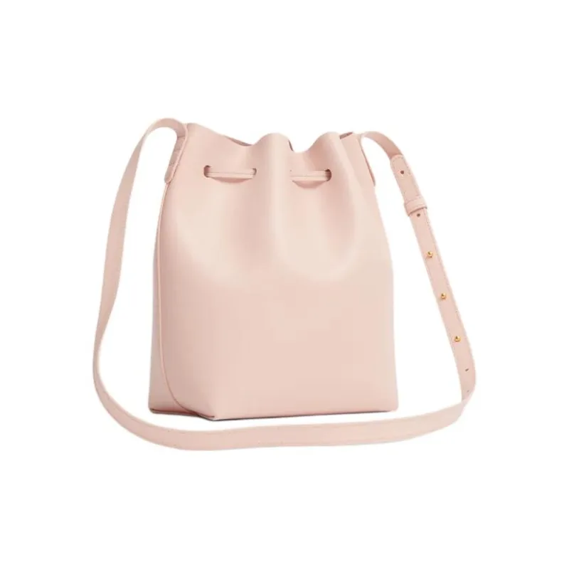 MANSUR GAVRIEL Saffiano Coated Leather Bucket Bags One Shoulder Handbag Crossbody Bag Mini Women's Light Pink-1