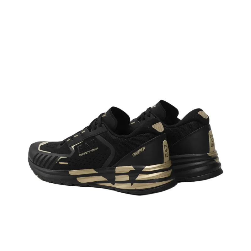 EMPORIO ARMANI EA7 Low Top Casual Shoes Men's Black-4