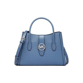MICHAEL KORS Gabby Artificial Leather Shoulder Bag Crossbody Bag Handbag Medium Size Women's Black/Milk White/Blue