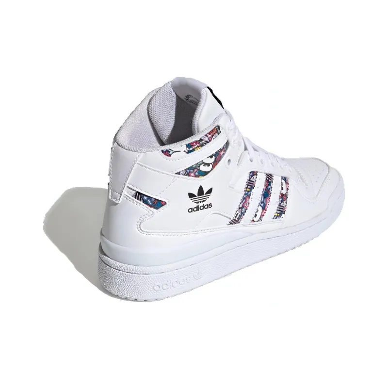 adidas originals Forum Mid White Floral Women's-2