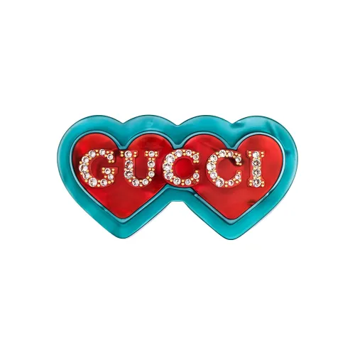 GUCCI Hair Clips Women's Red/Blue