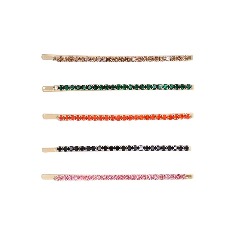ROYALSASA Alloy, Faux Crystal Hair Clips Women's-0