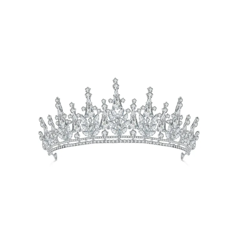 AGOVSKI Copper Alloy+Synthetic Cubic Zirconia Headbands Women's-0