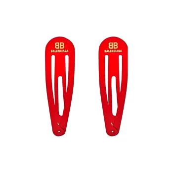 Balenciaga Hair Clips Women's Red