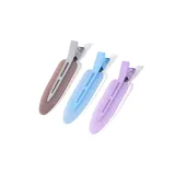 Jelly Color Hair Clip[Blue Purple Gray]1 Pair Each