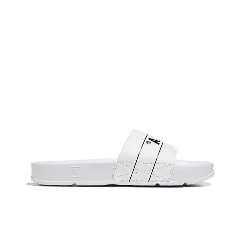 FILA DRIFTER Quiet Slip Resistant Slide Slippers Unisex White Black Korean Style-1