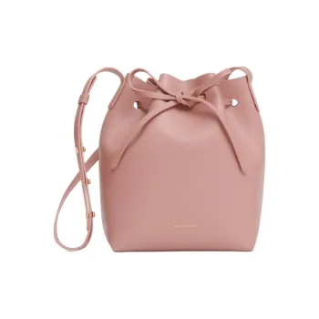 MANSUR GAVRIEL Saffiano Coated Leather Bucket Bags Shoulder Bag Crossbody Bag Mini Women's Dark Pink
