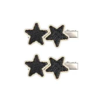 MACE MAVA Hair Clips Women's Black White