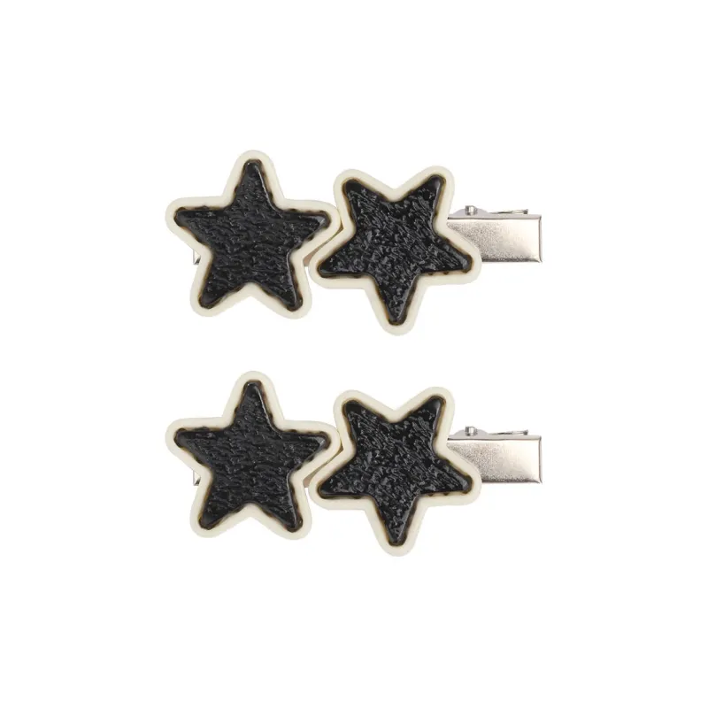 MACE MAVA Hair Clips Women's Black White-0