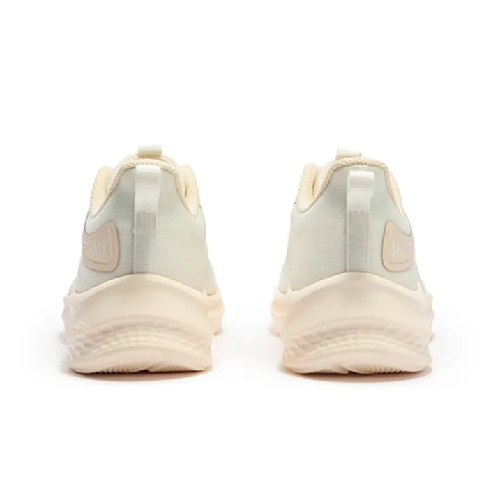 361° Anti Slip And Wear Resistant Breathable Low Top Casual Running Shoes Women's Dune White-3