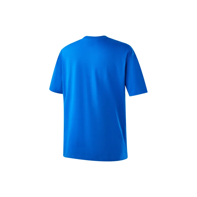 NBA Drop Shoulder Sleeve T-Shirt Unisex Blue-1