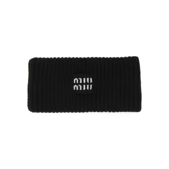 MIU MIU Cashmere Hair Bands Women's Black