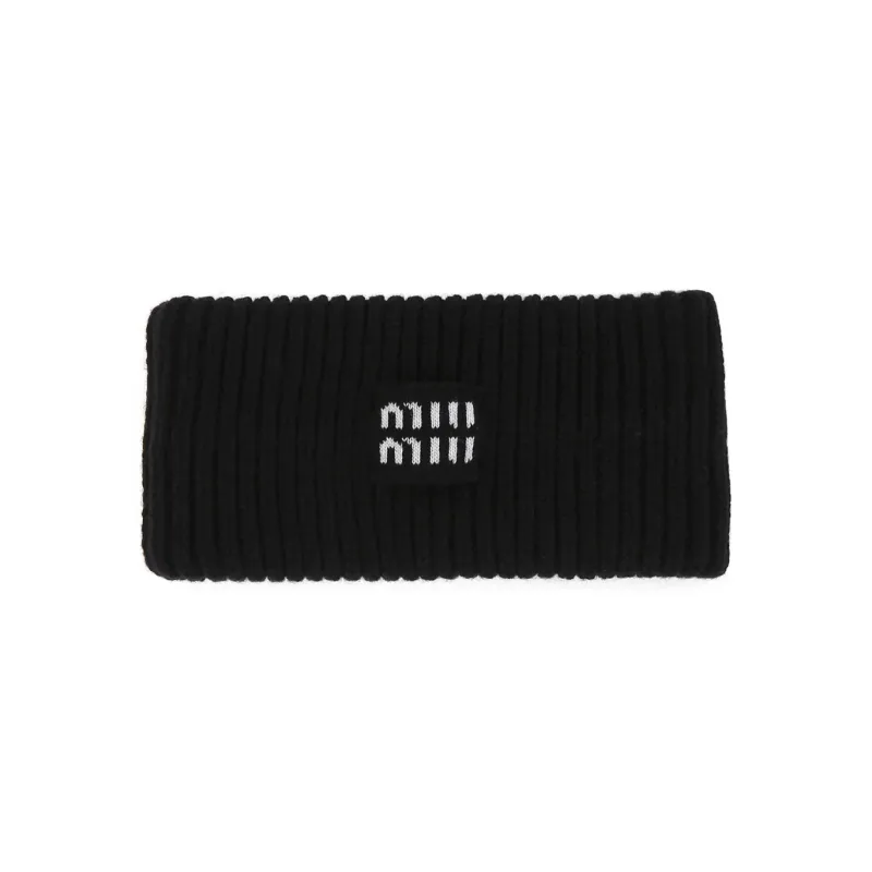 MIU MIU Cashmere Hair Bands Women's Black-0