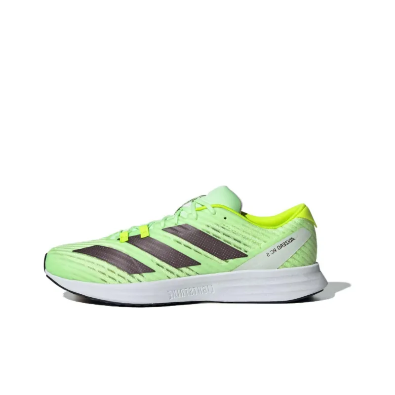 Adidas Adizero RC 5 Abrasion Resistant Low Top Running Shoes Unisex Green Yellow-0