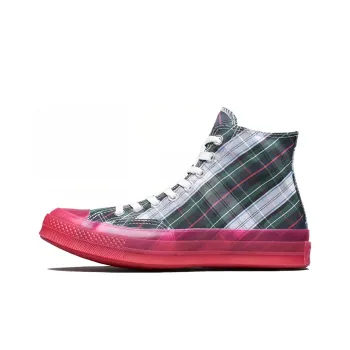 Converse Chuck Taylor All Star 70 Hi Plaid Translucent Midsole Red