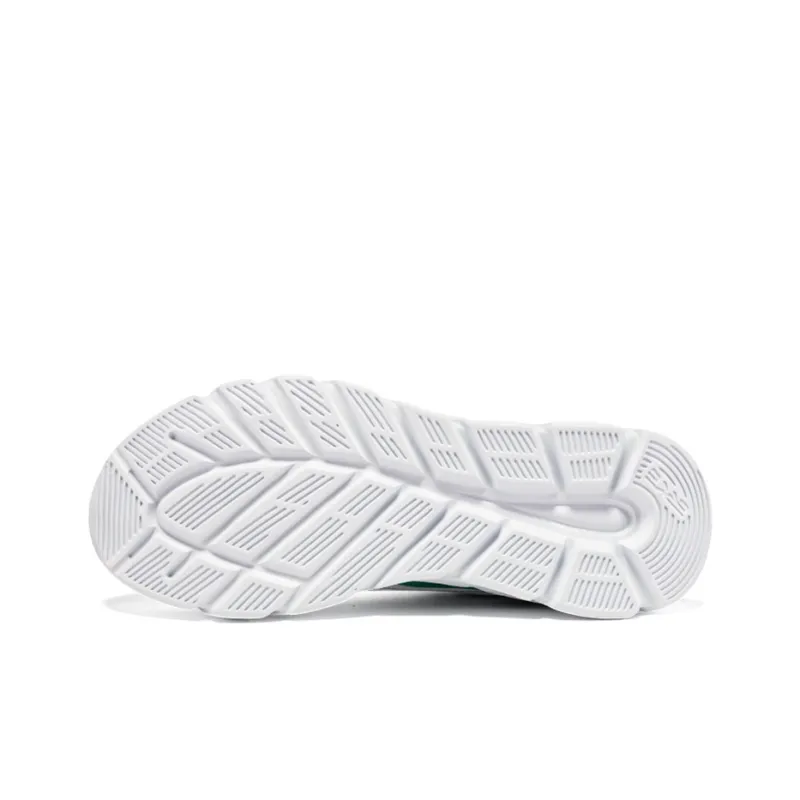 Erke Durable Breathable Lightweight Low Top Running Shoes Men's White Green-5