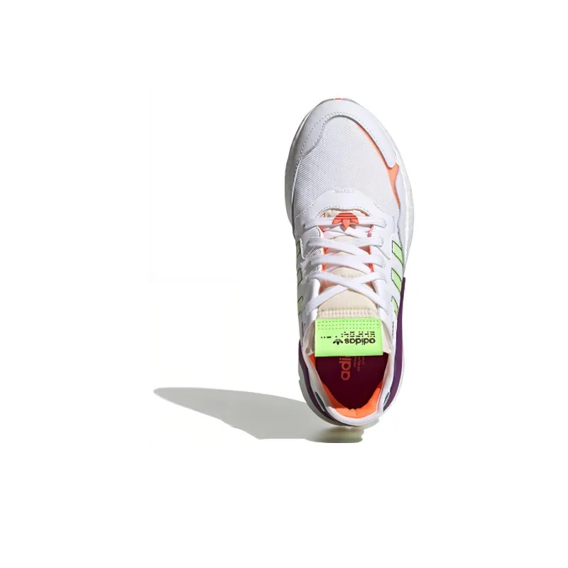 Adidas Originals Nite Jogger 'White Green Purple'-3