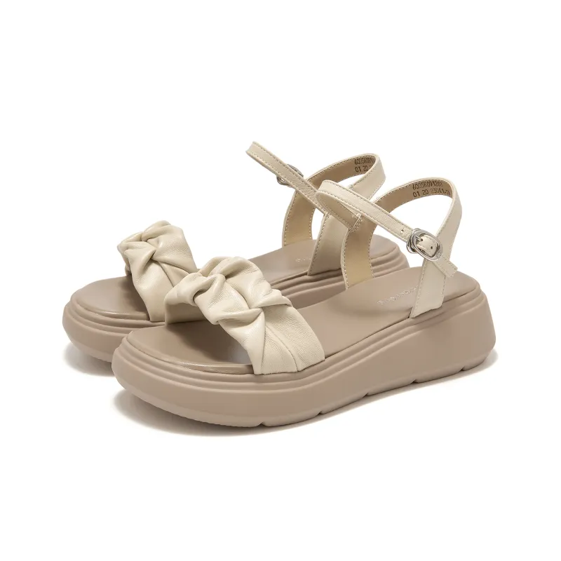 Spider King Strap Sandals Women's Ecru-4