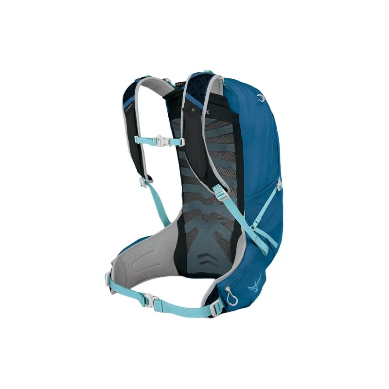 OSPREY Recycled Nylon Backpack Unisex Coral Orange & Ocean Blue-2